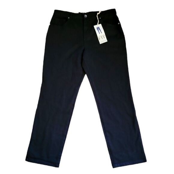 NWT STYLE & CO BLACK NATURAL FIT JEANS SZ.14S - Picture 1 of 5